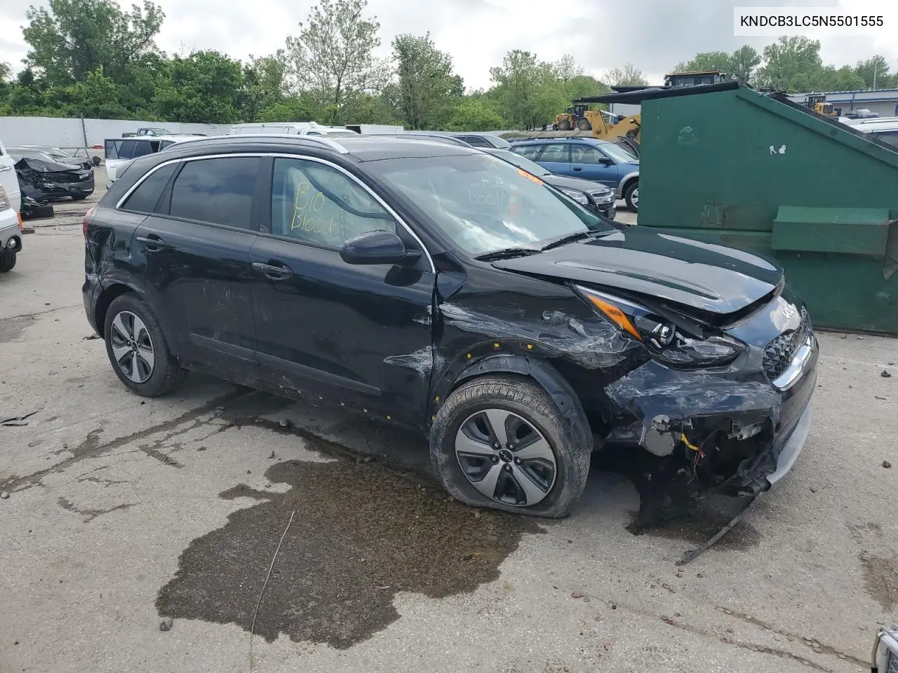 2022 Kia Niro Lx VIN: KNDCB3LC5N5501555 Lot: 56740755