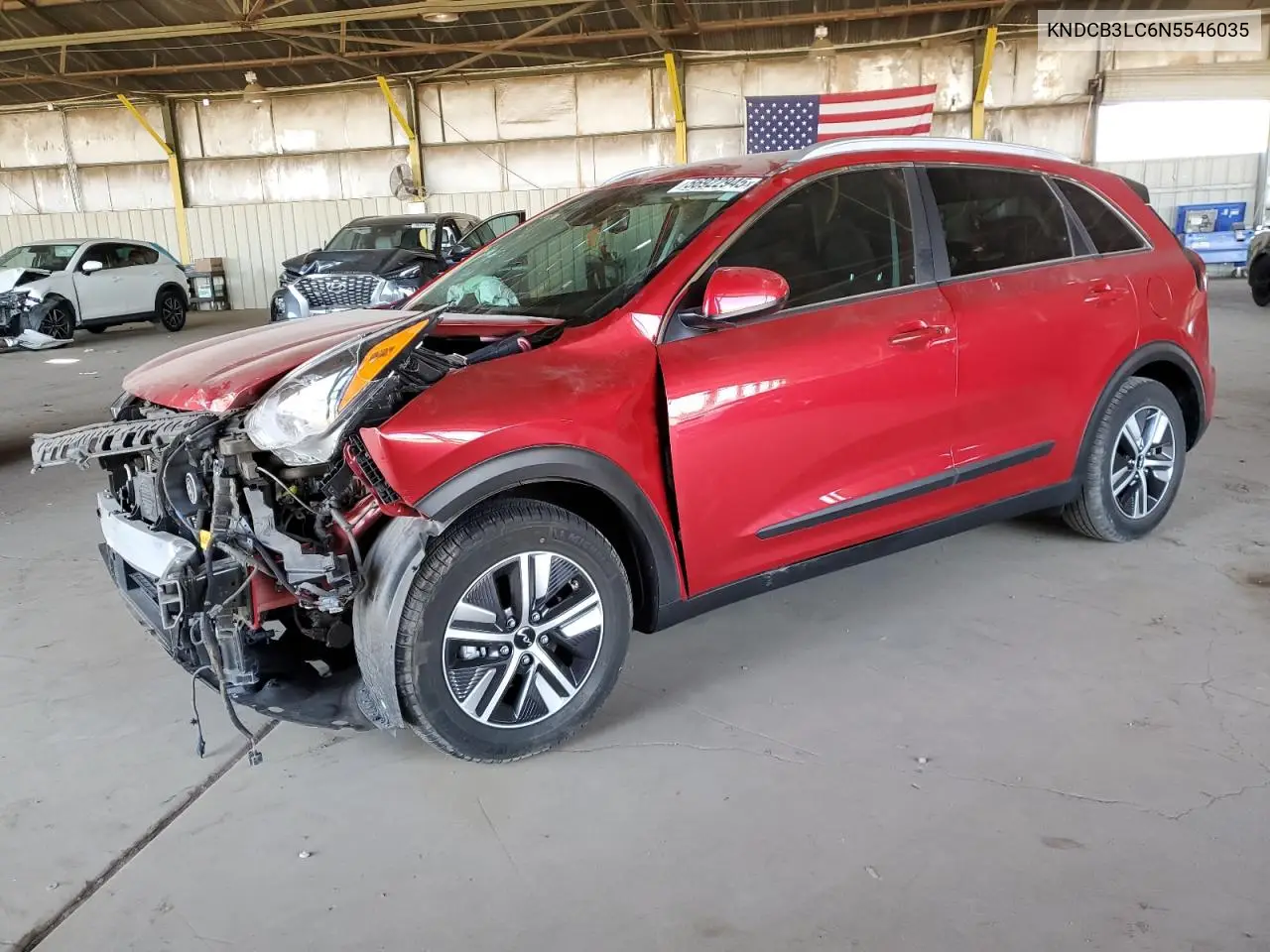 2022 Kia Niro Lx VIN: KNDCB3LC6N5546035 Lot: 56922945