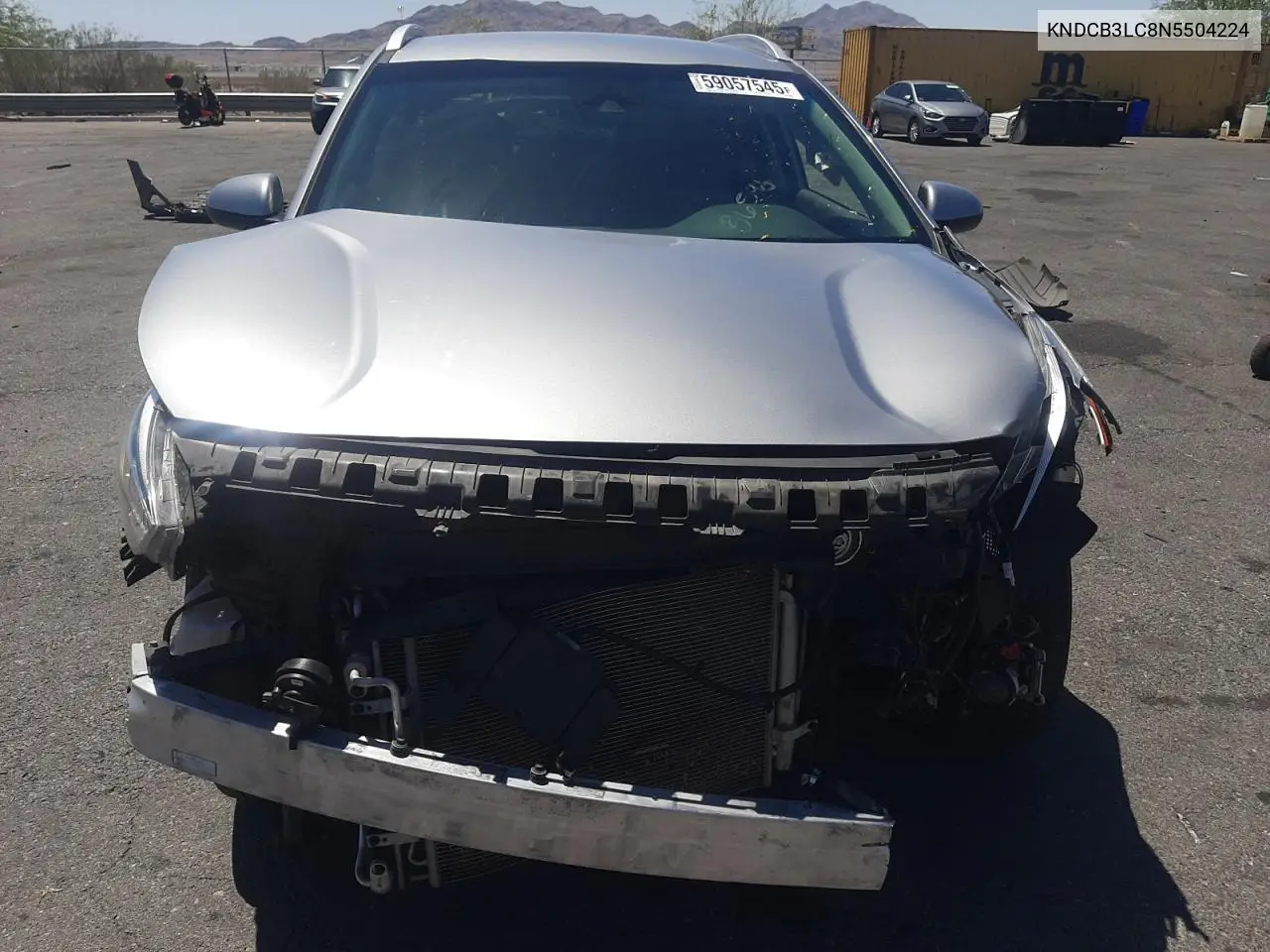 2022 Kia Niro Lx VIN: KNDCB3LC8N5504224 Lot: 59057545