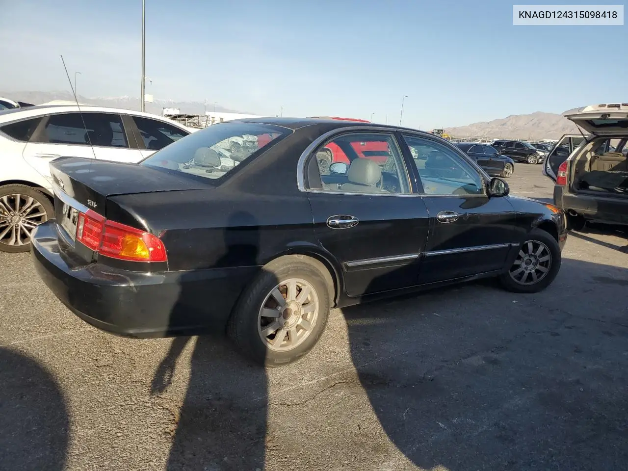 2001 Kia Optima Magentis VIN: KNAGD124315098418 Lot: 51163905