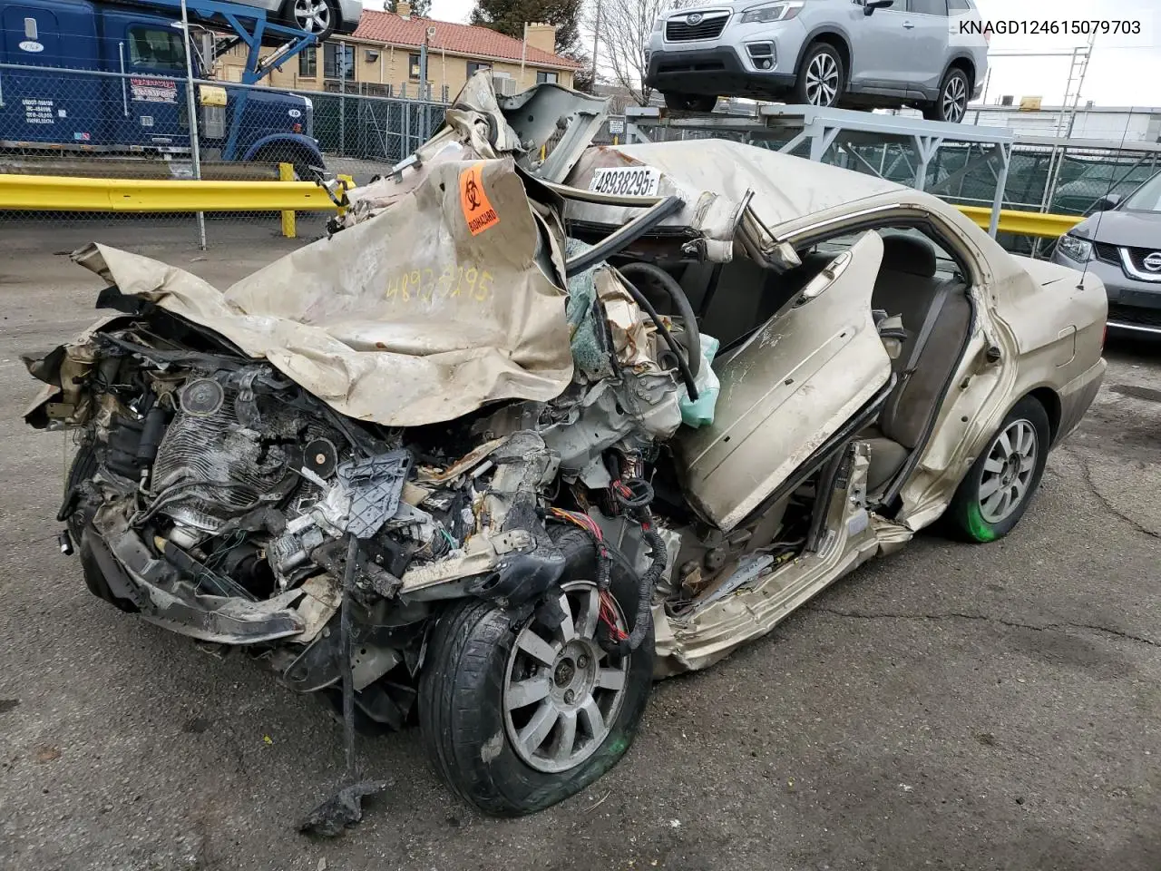 2001 Kia Optima Magentis VIN: KNAGD124615079703 Lot: 53052835