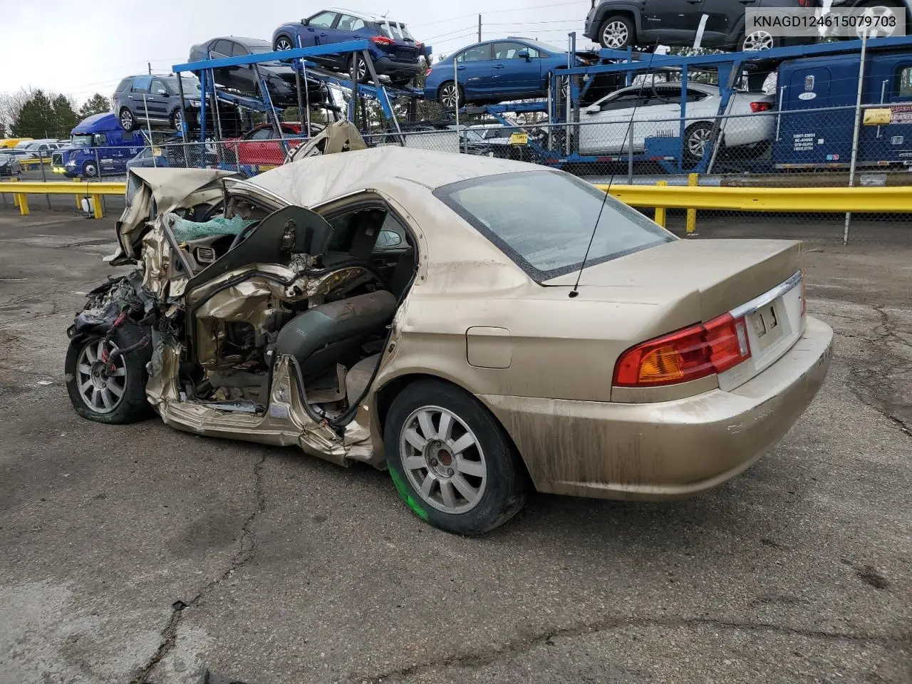 2001 Kia Optima Magentis VIN: KNAGD124615079703 Lot: 53052835