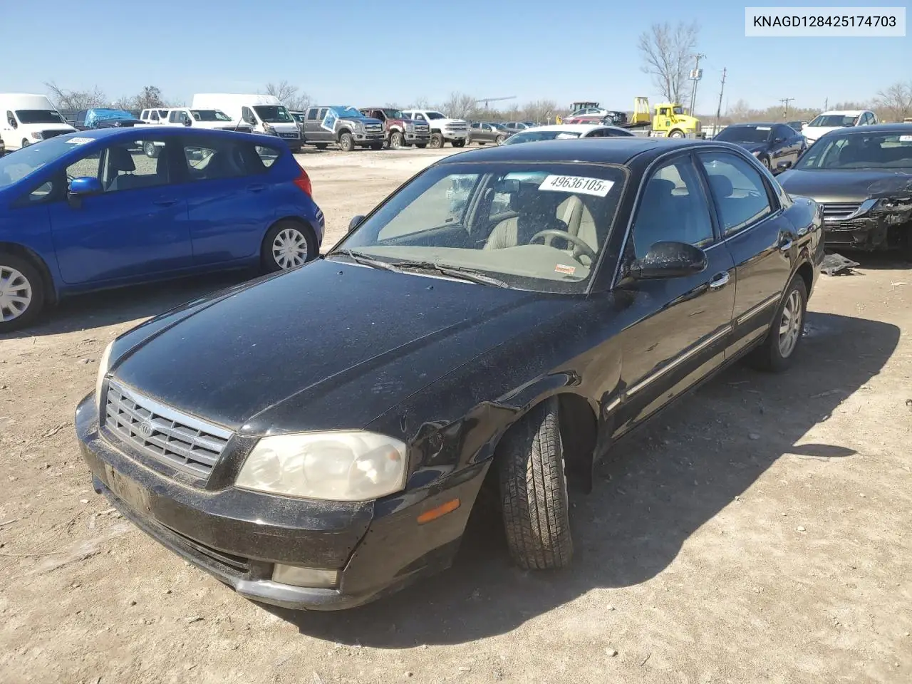 2002 Kia Optima Magentis VIN: KNAGD128425174703 Lot: 49636105