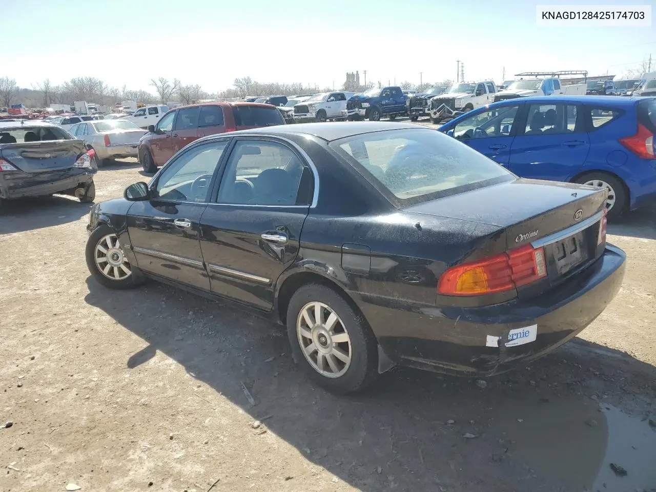 2002 Kia Optima Magentis VIN: KNAGD128425174703 Lot: 49636105