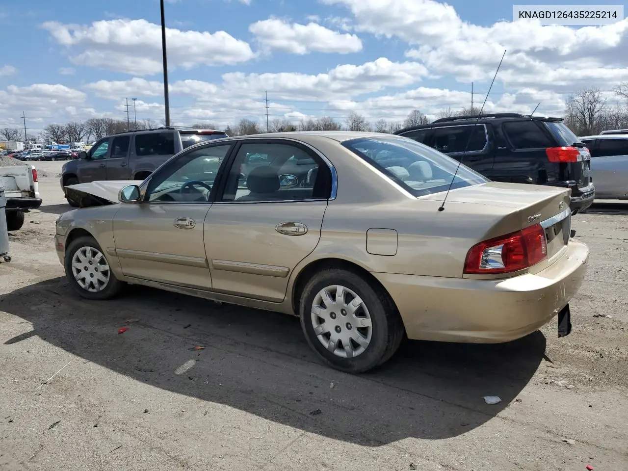 2003 Kia Optima Lx VIN: KNAGD126435225214 Lot: 50825505