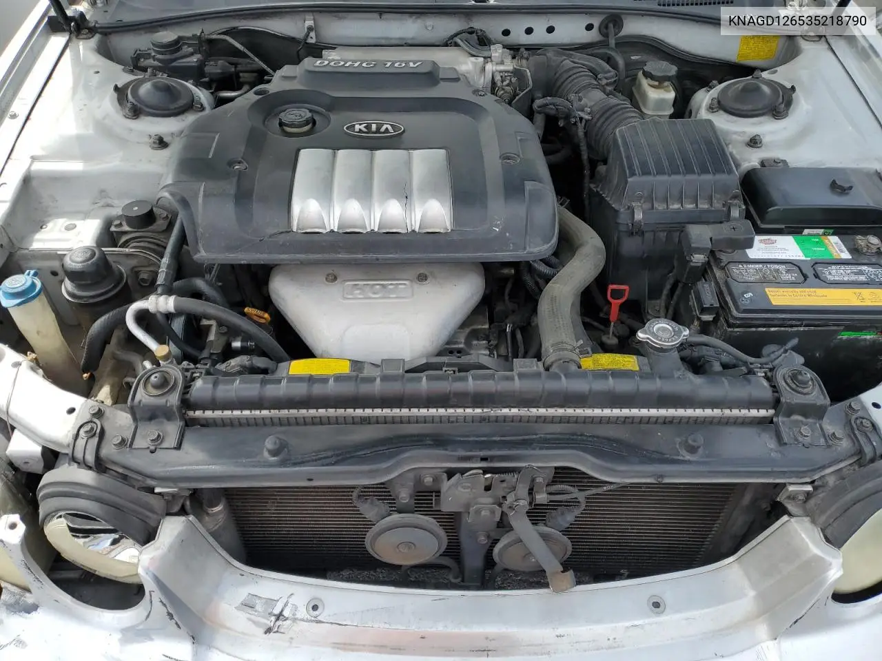 2003 Kia Optima Lx VIN: KNAGD126535218790 Lot: 51278425