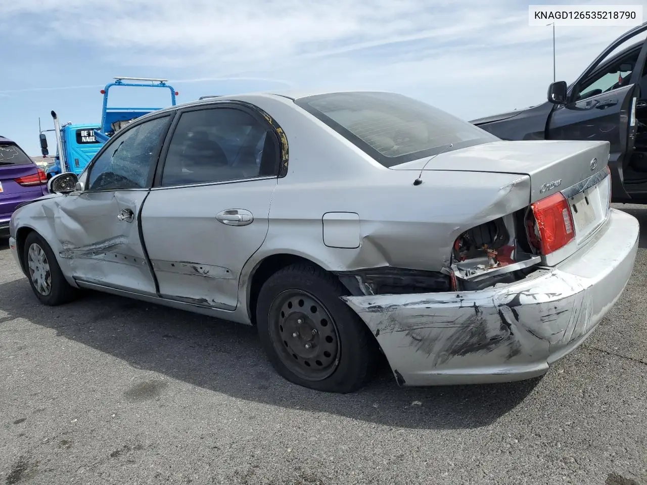 2003 Kia Optima Lx VIN: KNAGD126535218790 Lot: 51278425