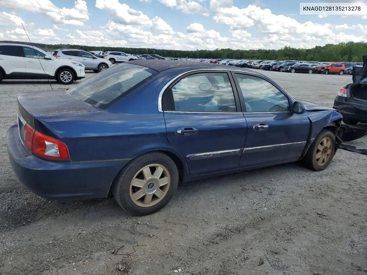 2003 Kia Optima Lx VIN: KNAGD128135213278 Lot: 55348075