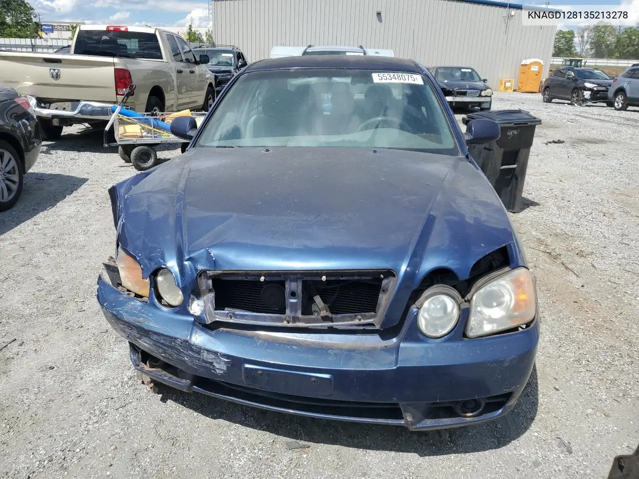 2003 Kia Optima Lx VIN: KNAGD128135213278 Lot: 55348075