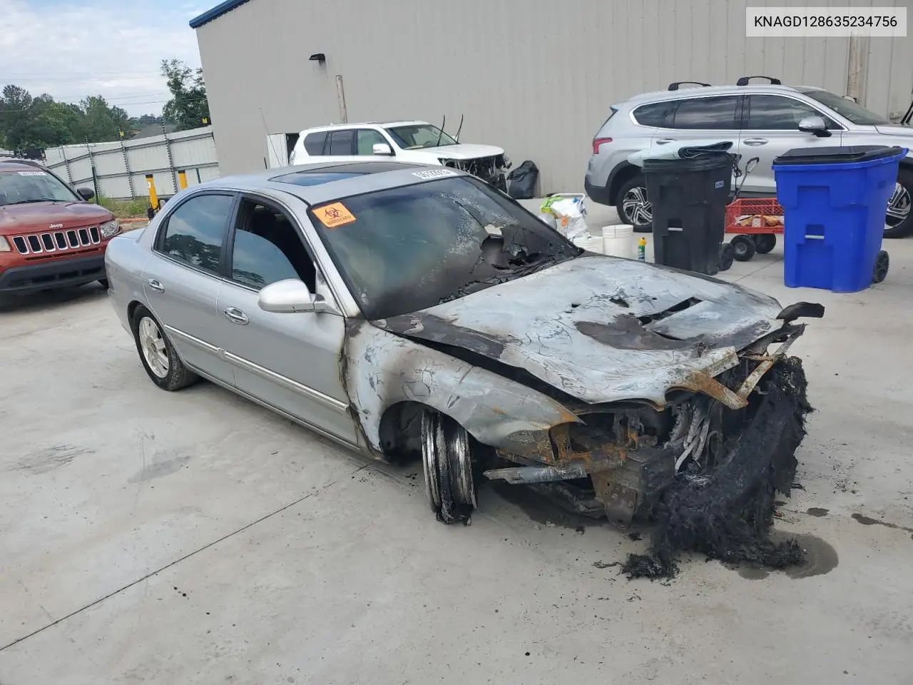 2003 Kia Optima Lx VIN: KNAGD128635234756 Lot: 56122915