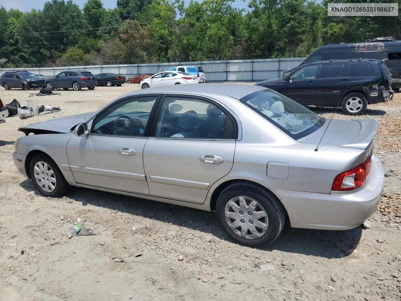 2003 Kia Optima Lx VIN: KNAGD126535198637 Lot: 61731655