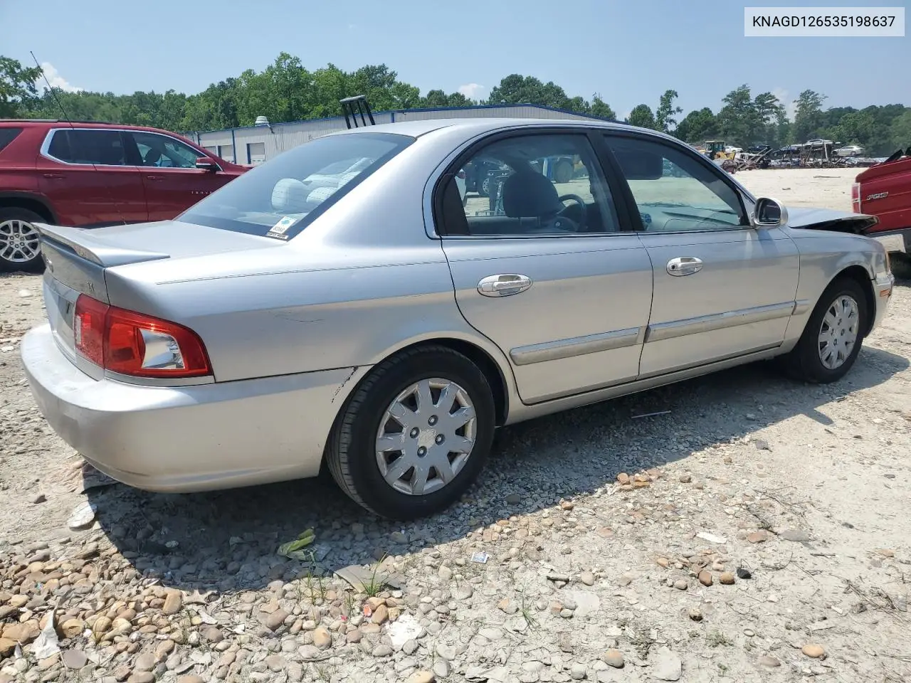 2003 Kia Optima Lx VIN: KNAGD126535198637 Lot: 61731655