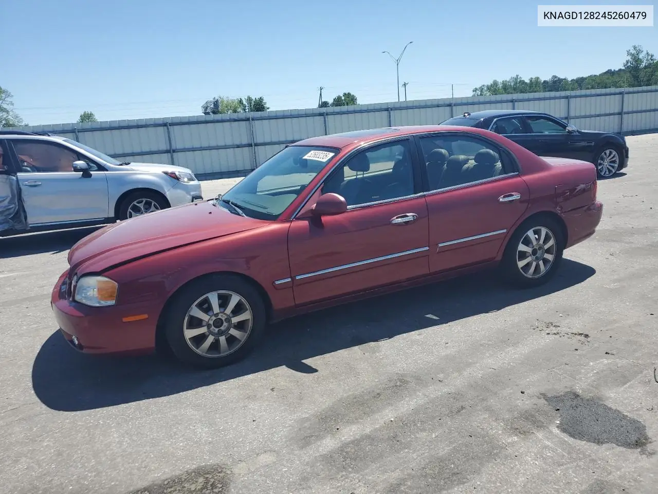 2004 Kia Optima Lx VIN: KNAGD128245260479 Lot: 52683235