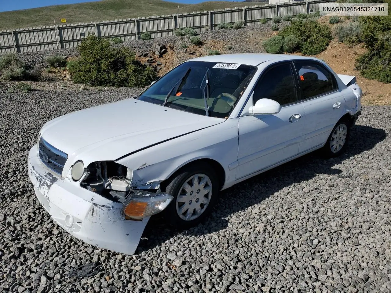 2004 Kia Optima Lx VIN: KNAGD126545324710 Lot: 57339515