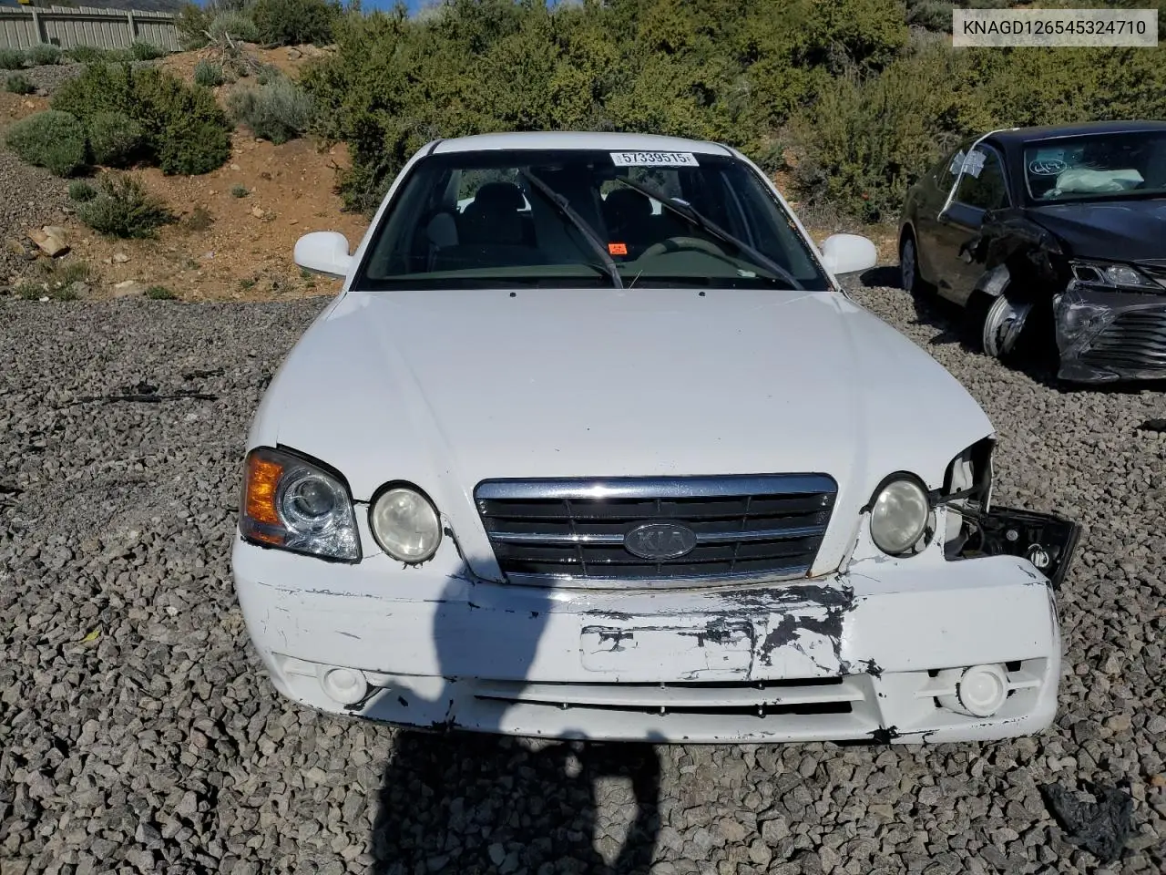2004 Kia Optima Lx VIN: KNAGD126545324710 Lot: 57339515