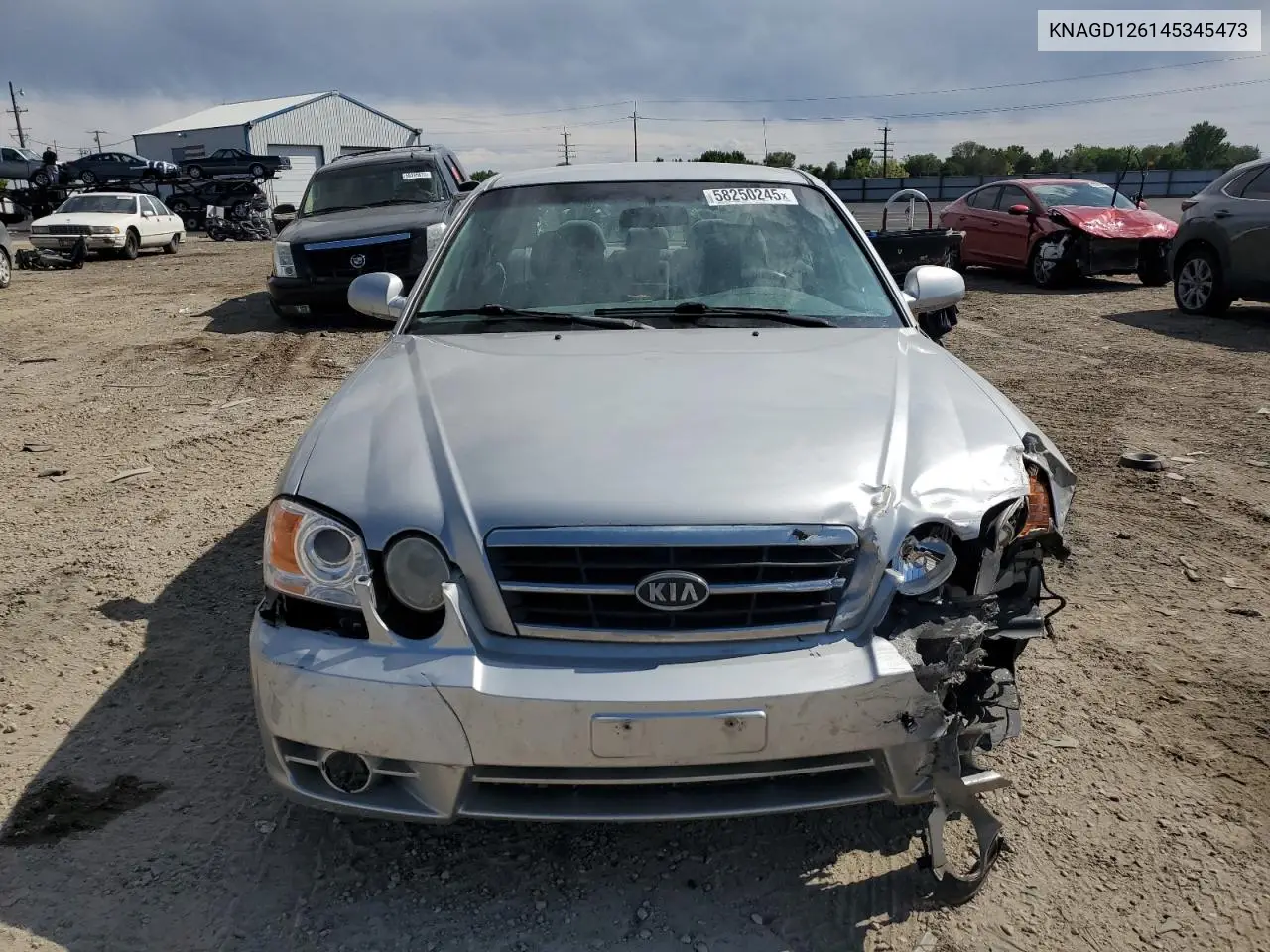 2004 Kia Optima Lx VIN: KNAGD126145345473 Lot: 58250245