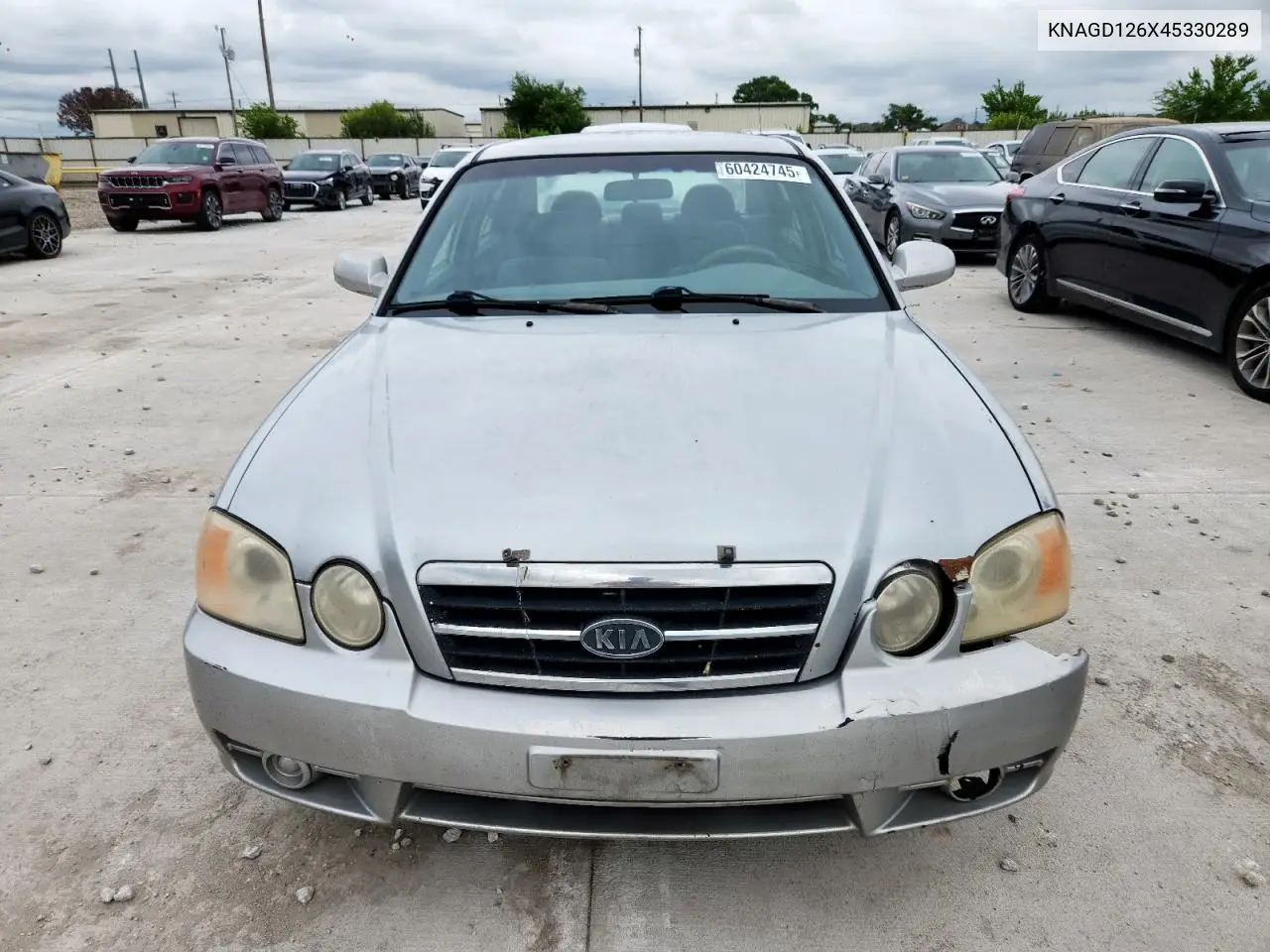 2004 Kia Optima Lx VIN: KNAGD126X45330289 Lot: 60424745