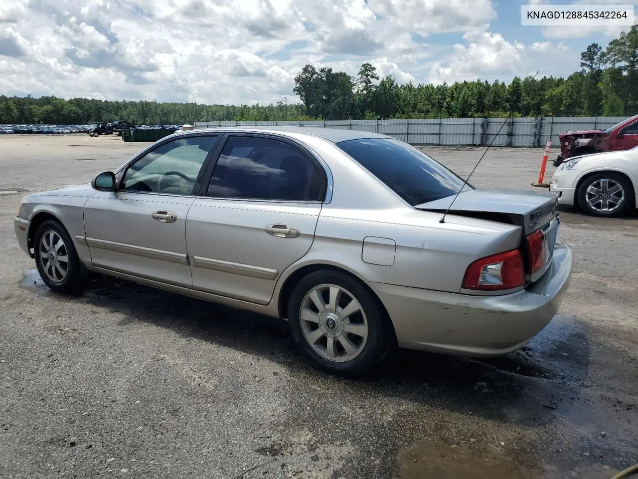 2004 Kia Optima Lx VIN: KNAGD128845342264 Lot: 61550655