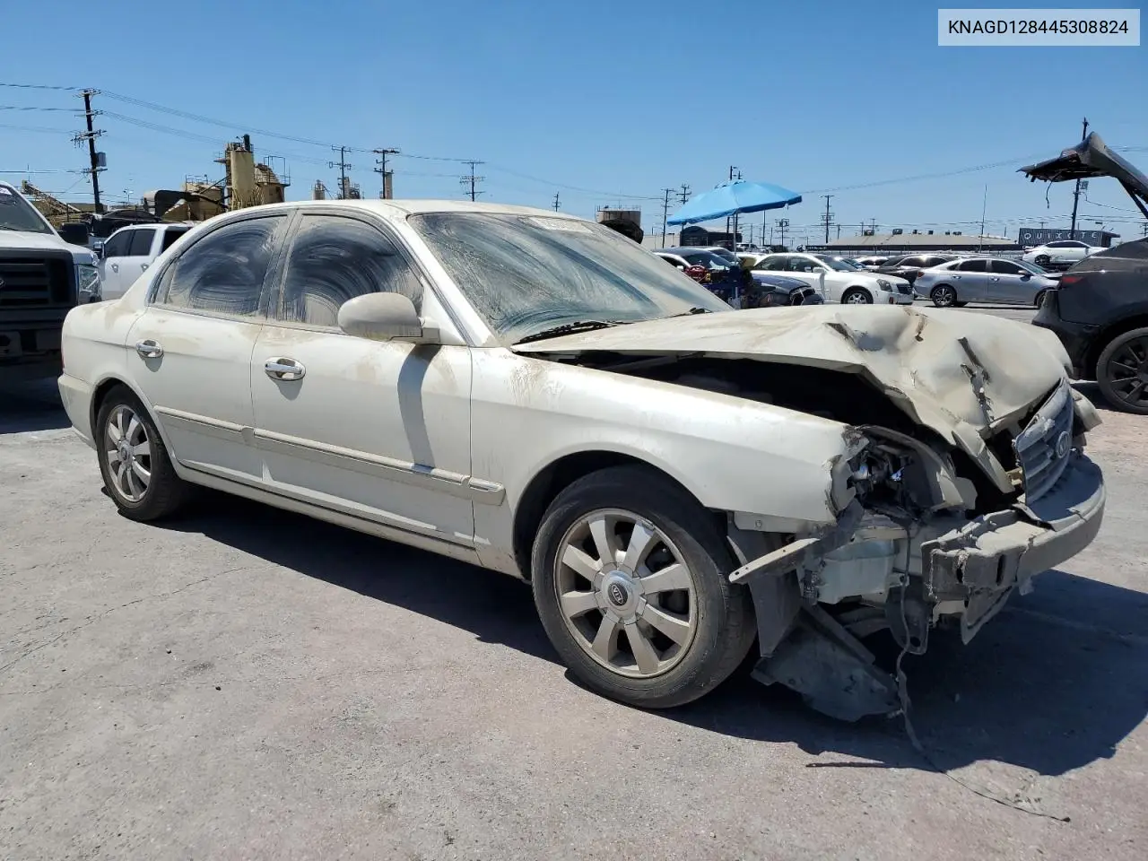 2004 Kia Optima Lx VIN: KNAGD128445308824 Lot: 62962595