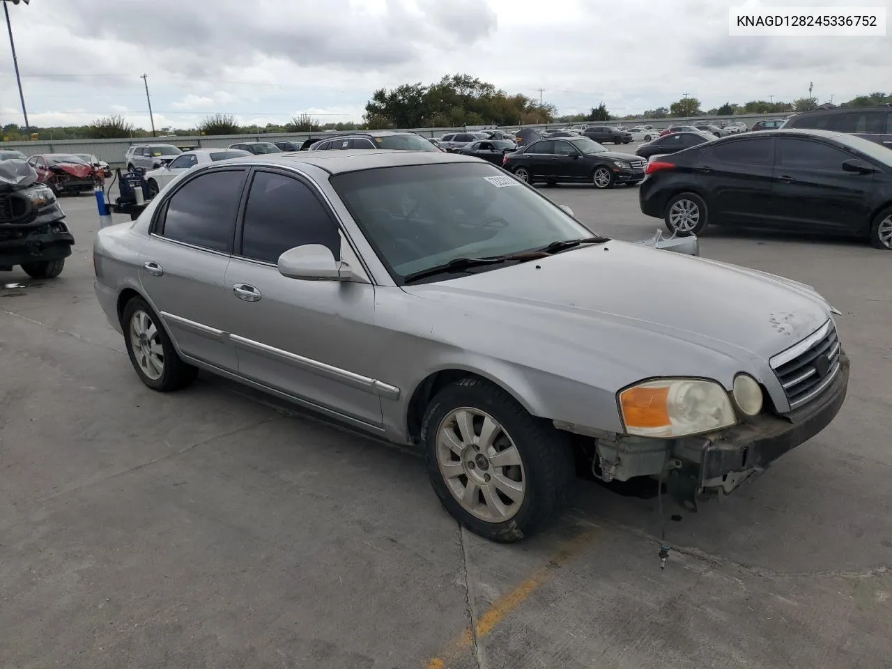 2004 Kia Optima Lx VIN: KNAGD128245336752 Lot: 64112284