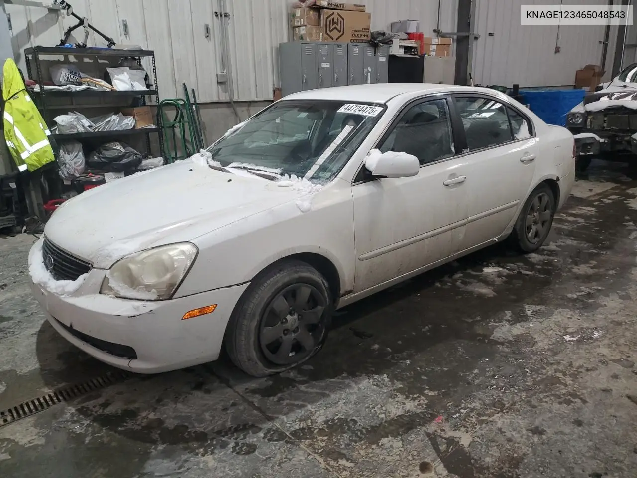 2006 Kia Optima Lx VIN: KNAGE123465048543 Lot: 44724475