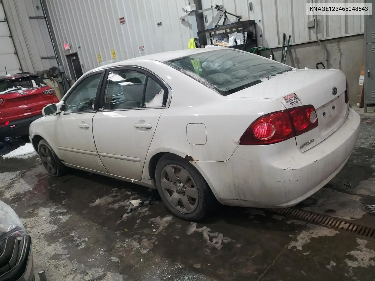2006 Kia Optima Lx VIN: KNAGE123465048543 Lot: 44724475