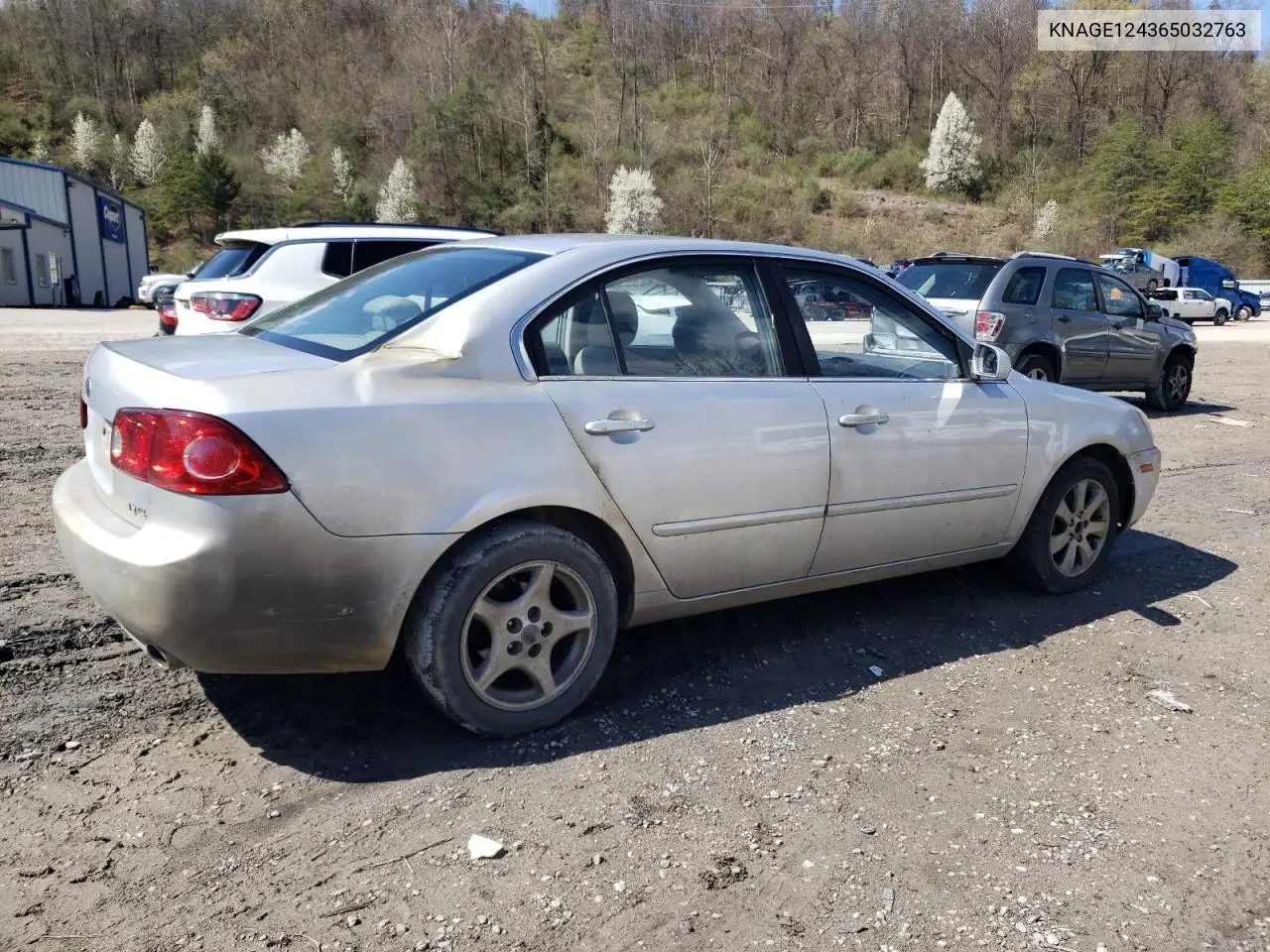 2006 Kia Optima Lx VIN: KNAGE124365032763 Lot: 50646765