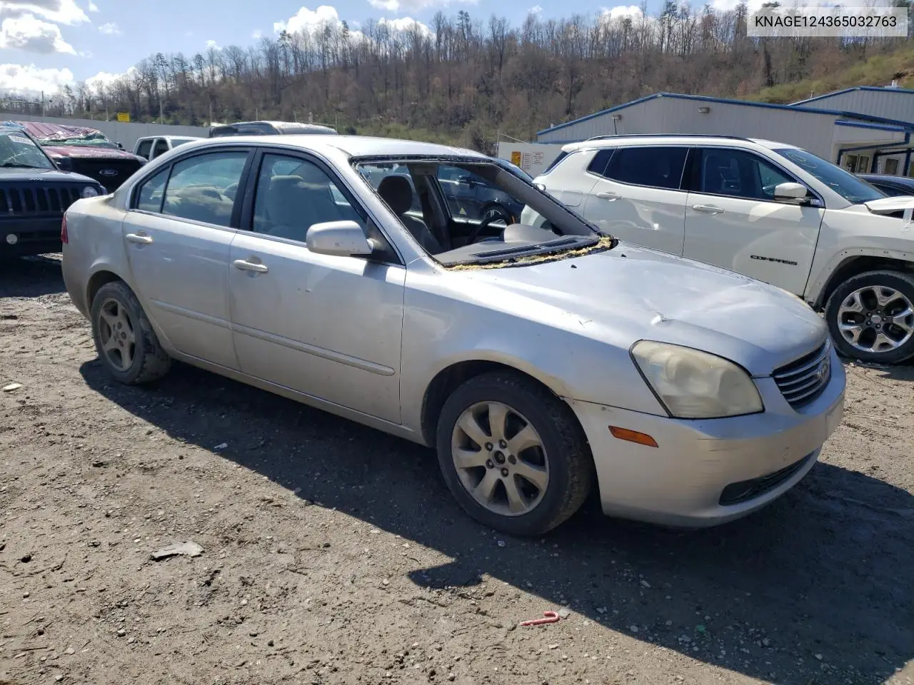 2006 Kia Optima Lx VIN: KNAGE124365032763 Lot: 50646765