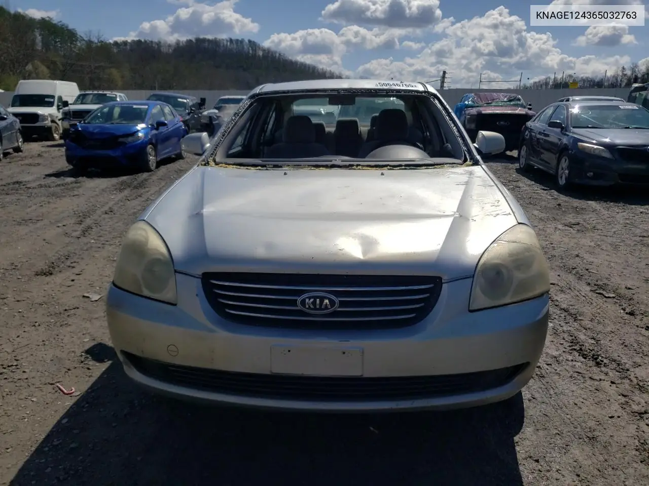 2006 Kia Optima Lx VIN: KNAGE124365032763 Lot: 50646765