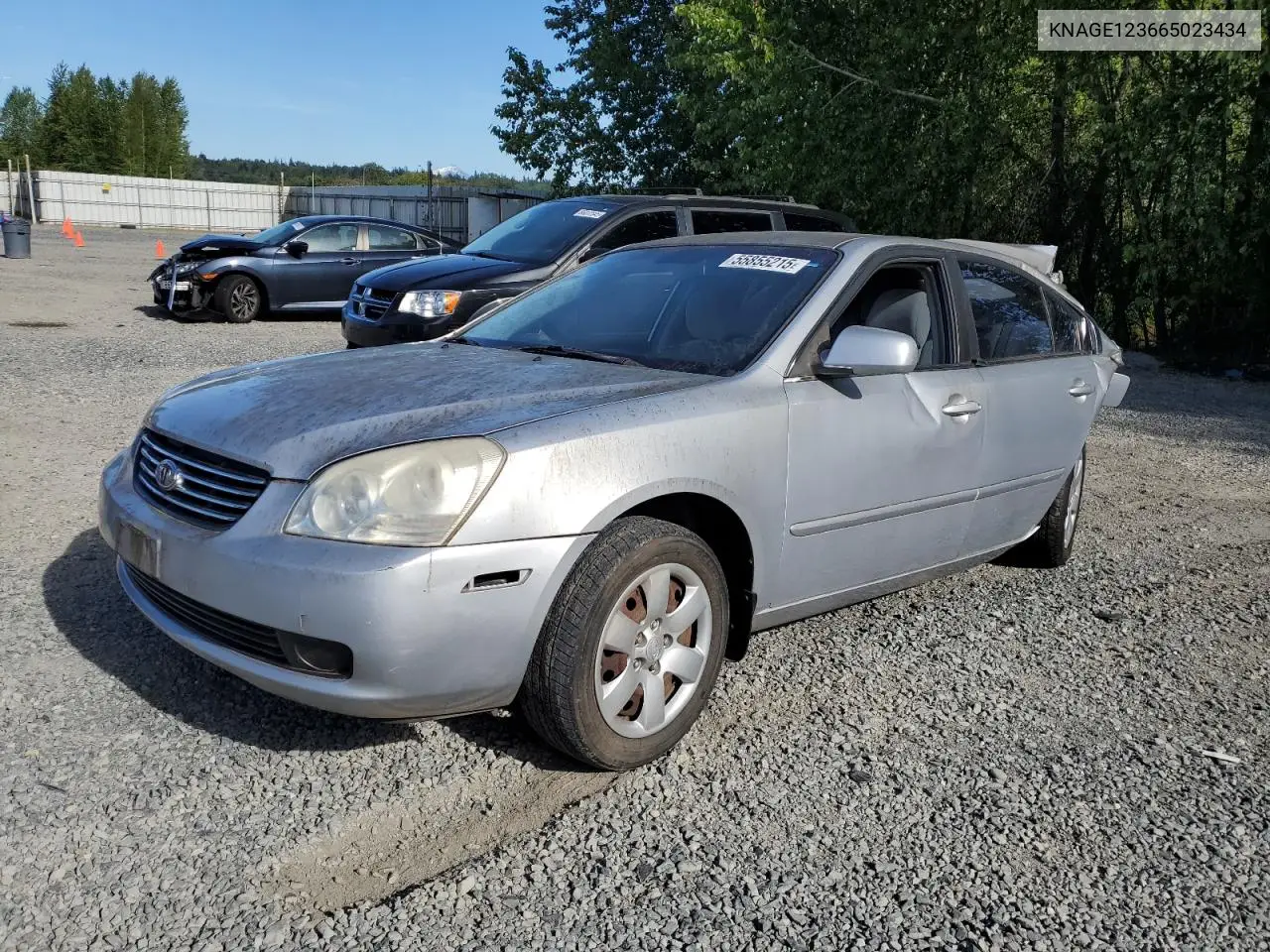2006 Kia Optima Lx VIN: KNAGE123665023434 Lot: 55855215