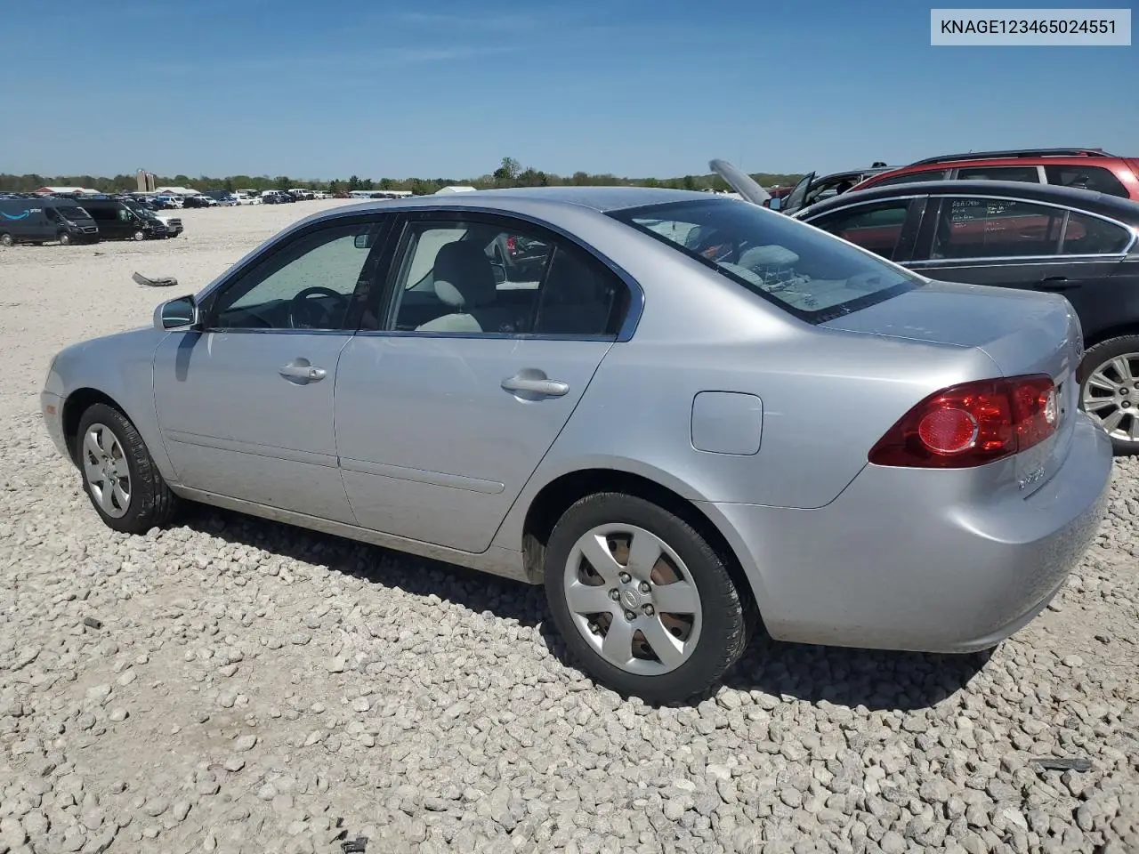 2006 Kia Optima Lx VIN: KNAGE123465024551 Lot: 56039395