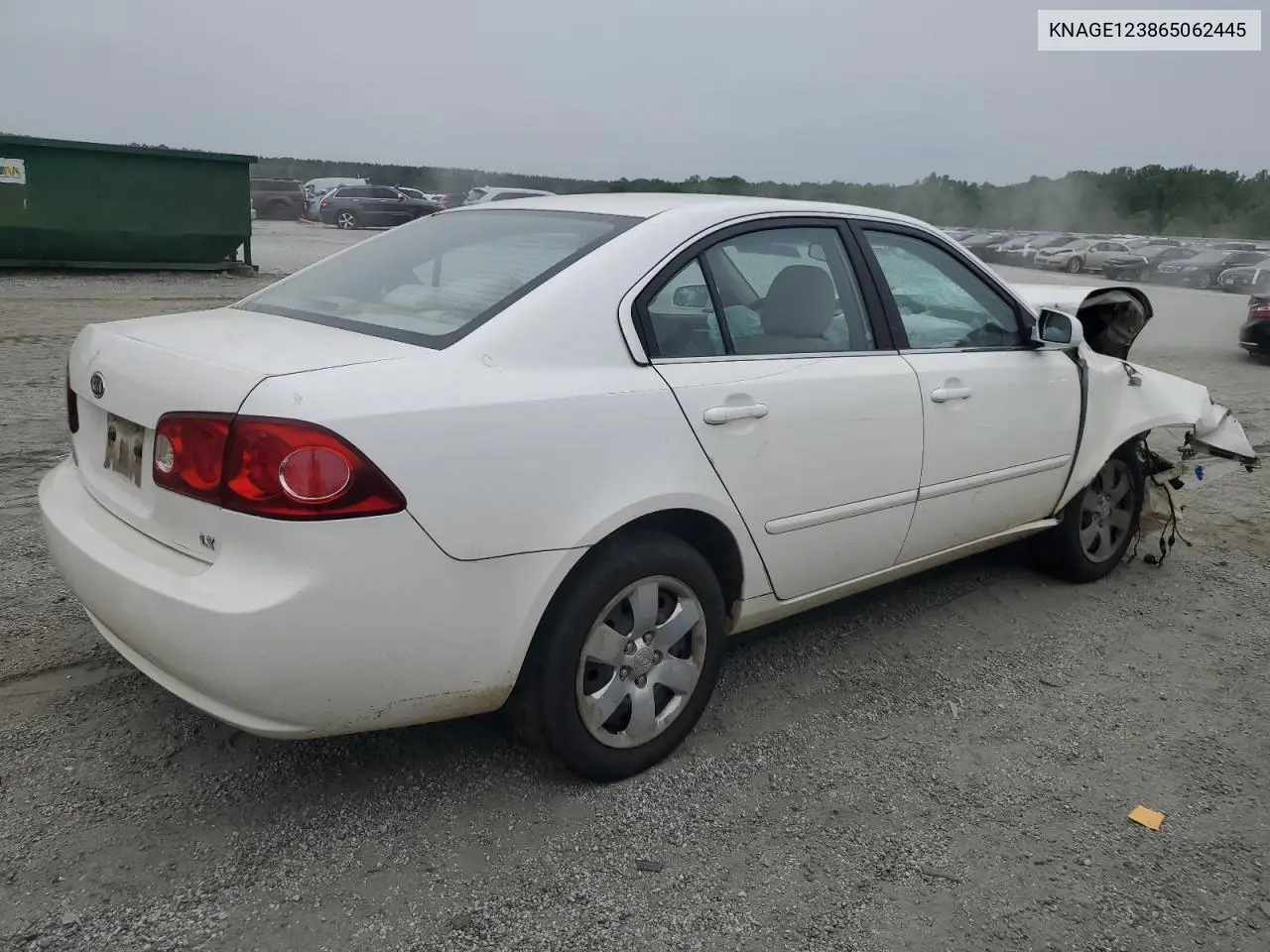 2006 Kia Optima Lx VIN: KNAGE123865062445 Lot: 56138705