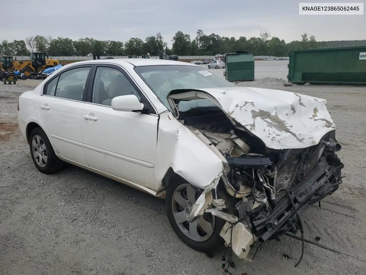 2006 Kia Optima Lx VIN: KNAGE123865062445 Lot: 56138705