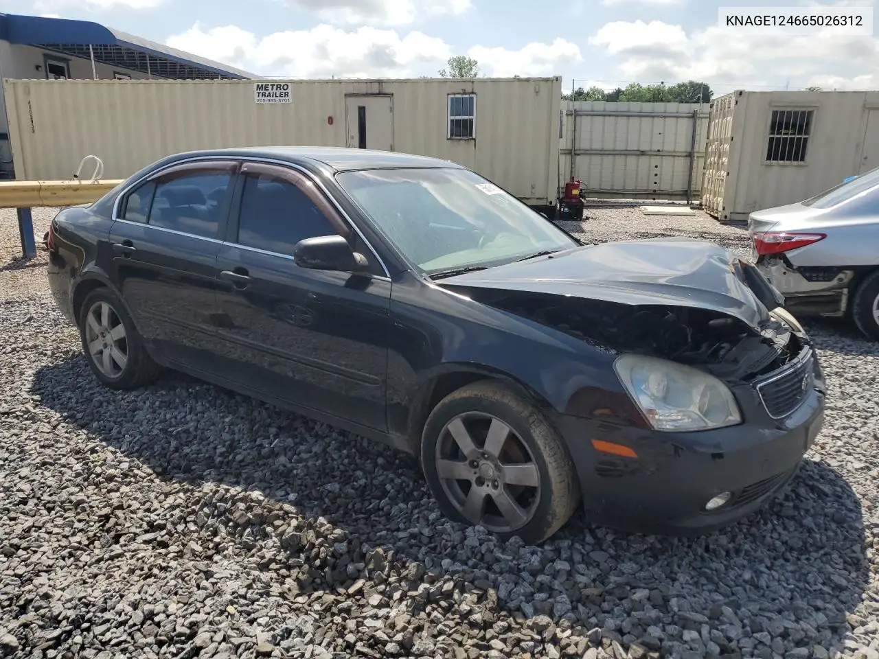 2006 Kia Optima Lx VIN: KNAGE124665026312 Lot: 56184725