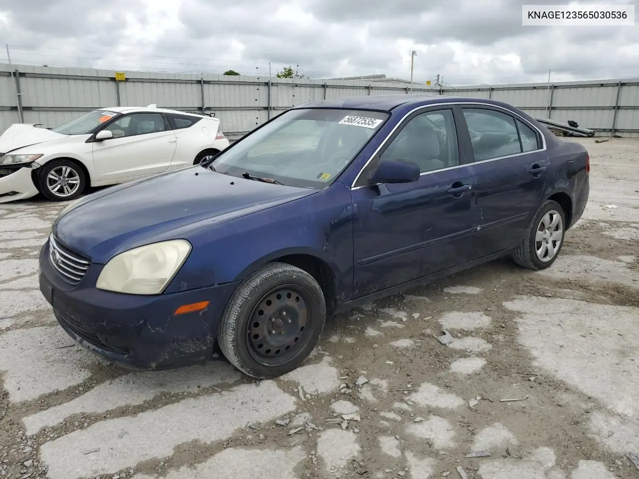2006 Kia Optima Lx VIN: KNAGE123565030536 Lot: 56872535