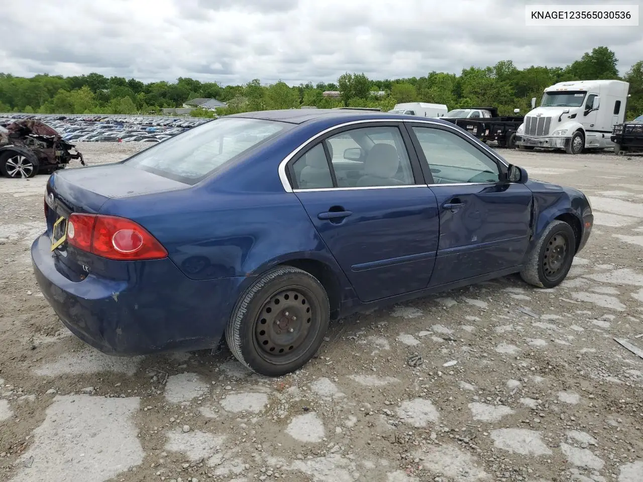 2006 Kia Optima Lx VIN: KNAGE123565030536 Lot: 56872535