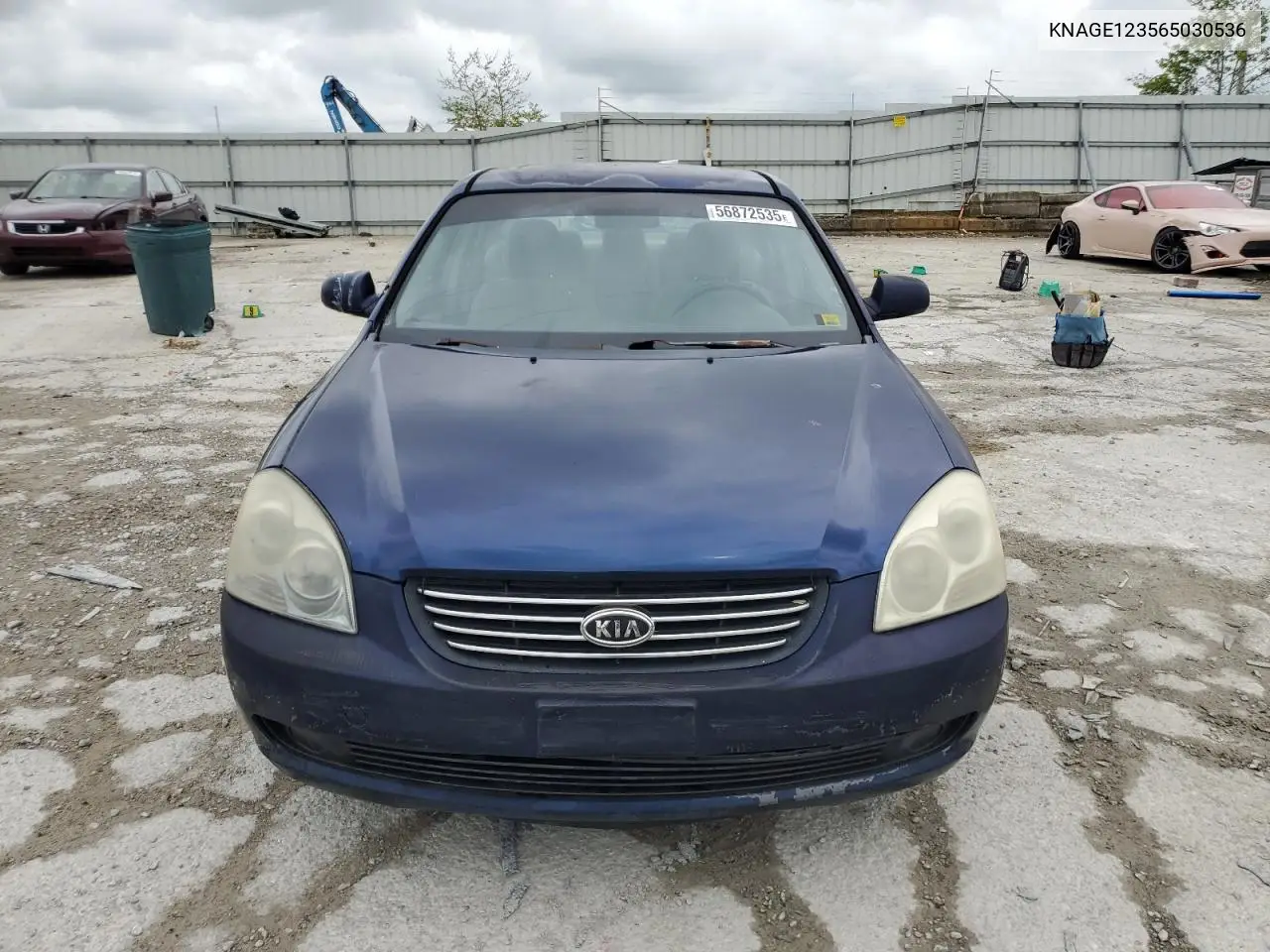 2006 Kia Optima Lx VIN: KNAGE123565030536 Lot: 56872535