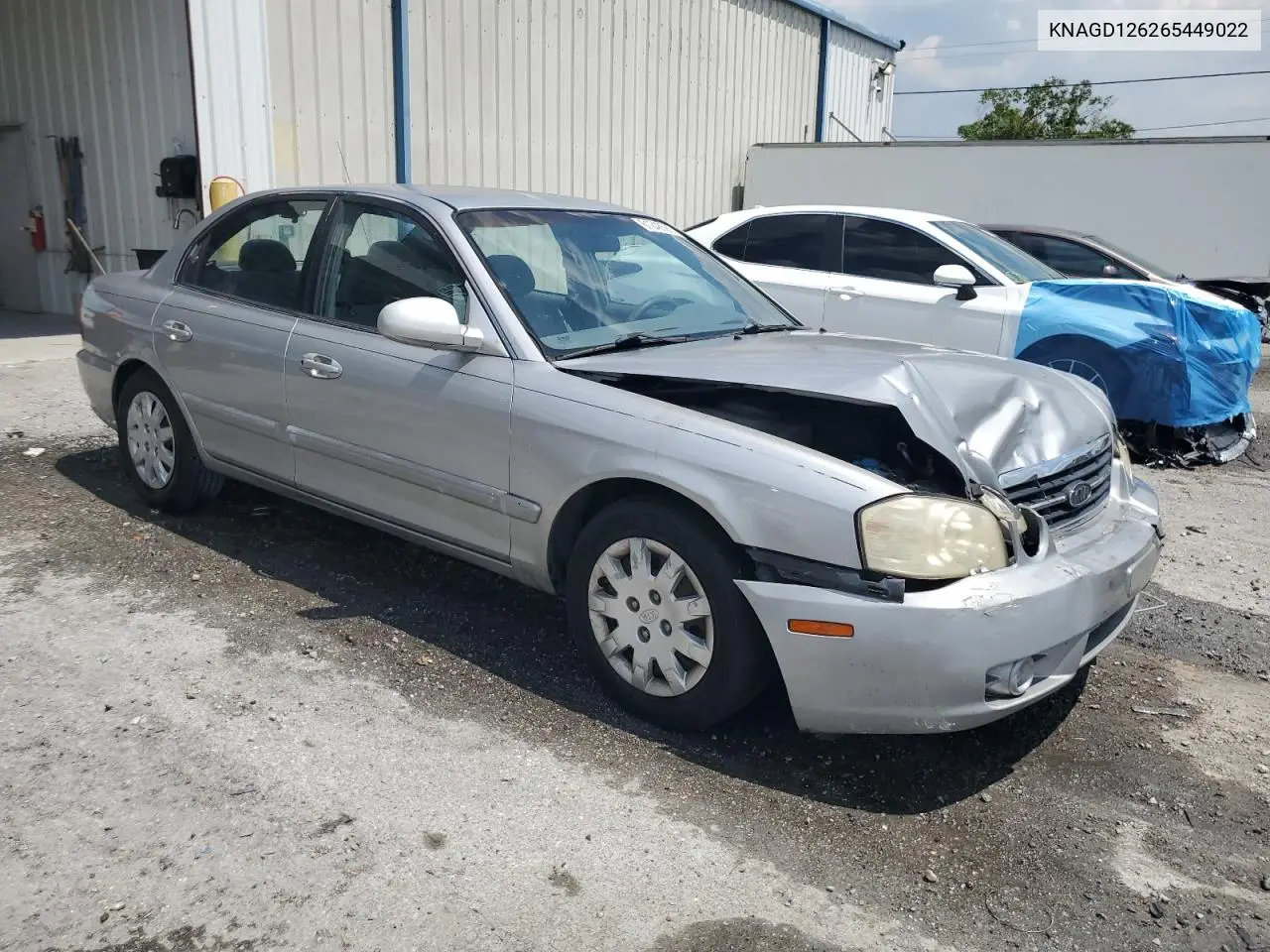 2006 Kia Optima Lx VIN: KNAGD126265449022 Lot: 61248585
