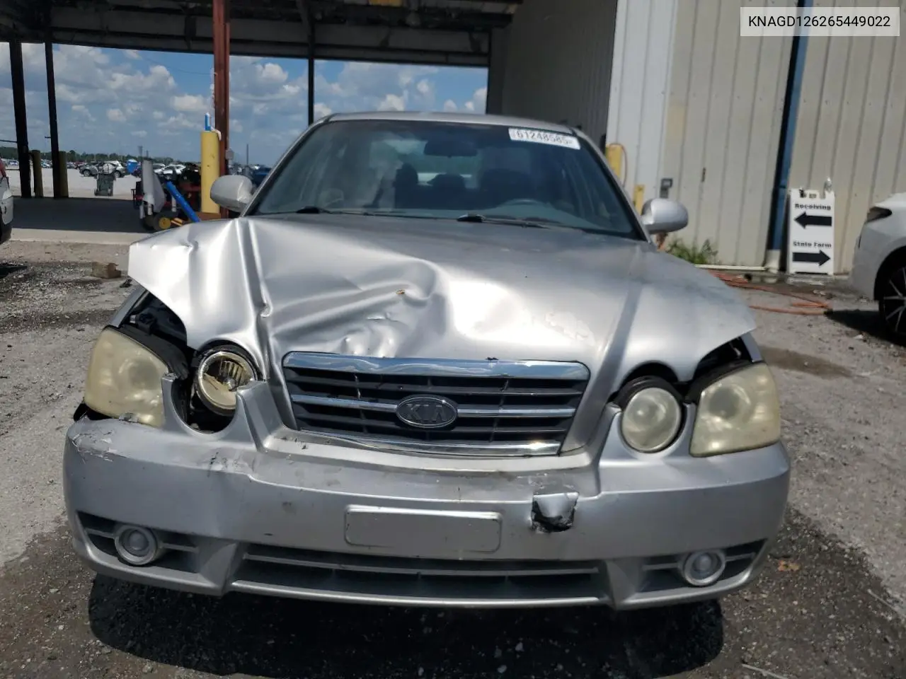 2006 Kia Optima Lx VIN: KNAGD126265449022 Lot: 61248585