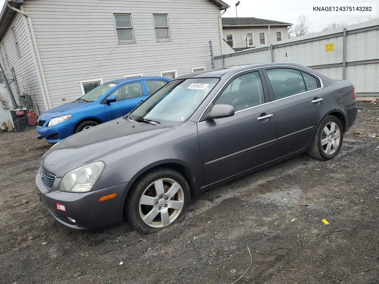2007 Kia Optima Lx VIN: KNAGE124375143282 Lot: 45656855