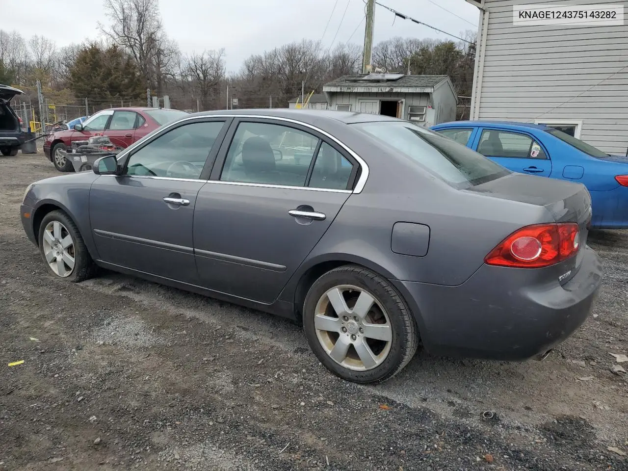 2007 Kia Optima Lx VIN: KNAGE124375143282 Lot: 45656855