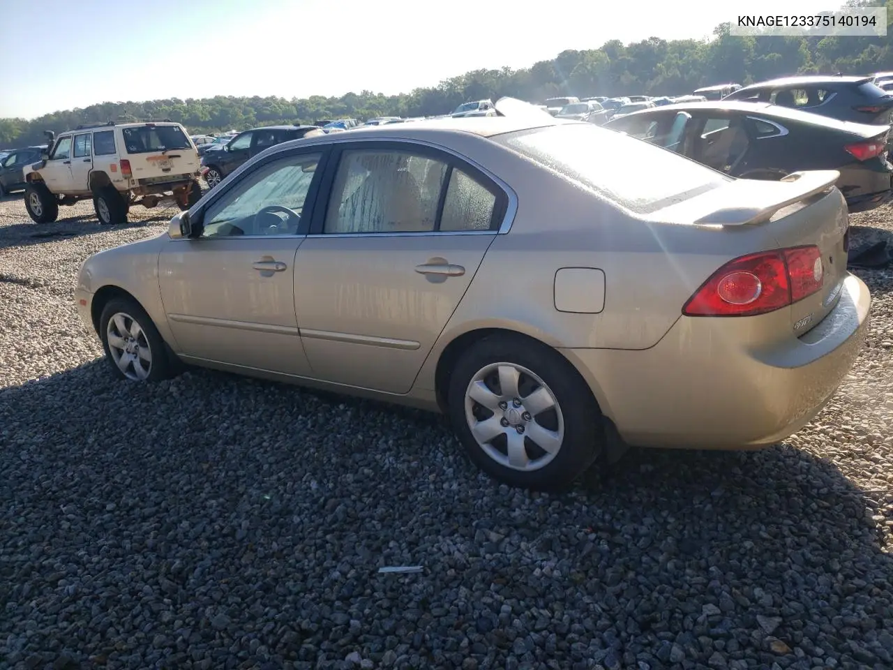 2007 Kia Optima Lx VIN: KNAGE123375140194 Lot: 54579815