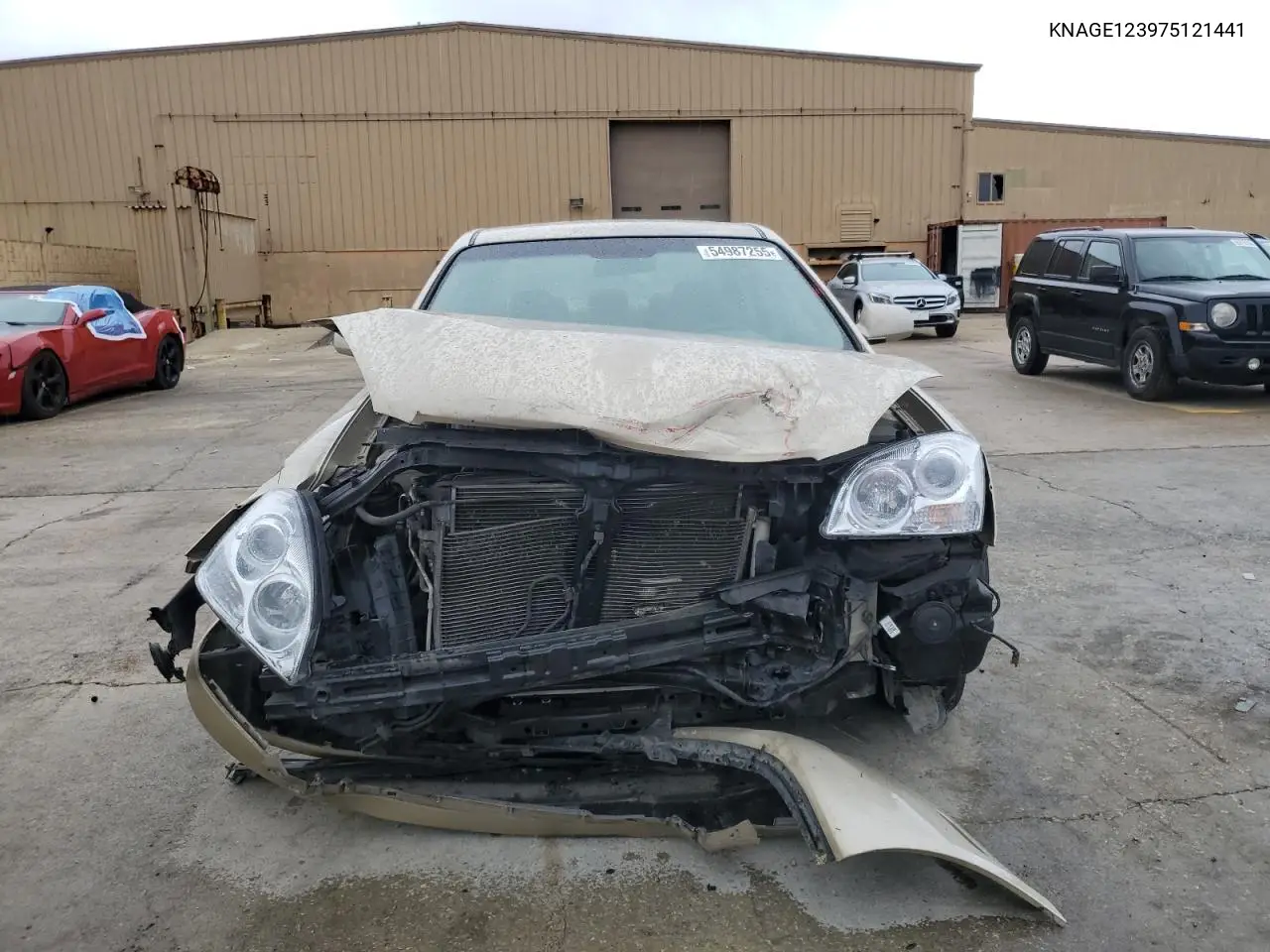 2007 Kia Optima Lx VIN: KNAGE123975121441 Lot: 54987255