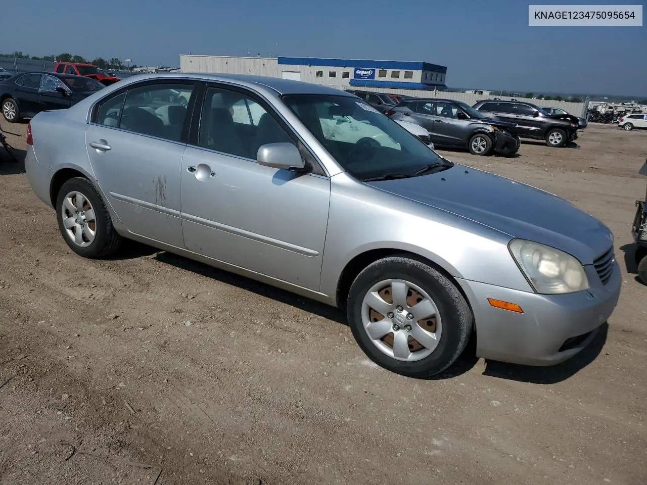 2007 Kia Optima Lx VIN: KNAGE123475095654 Lot: 60217025