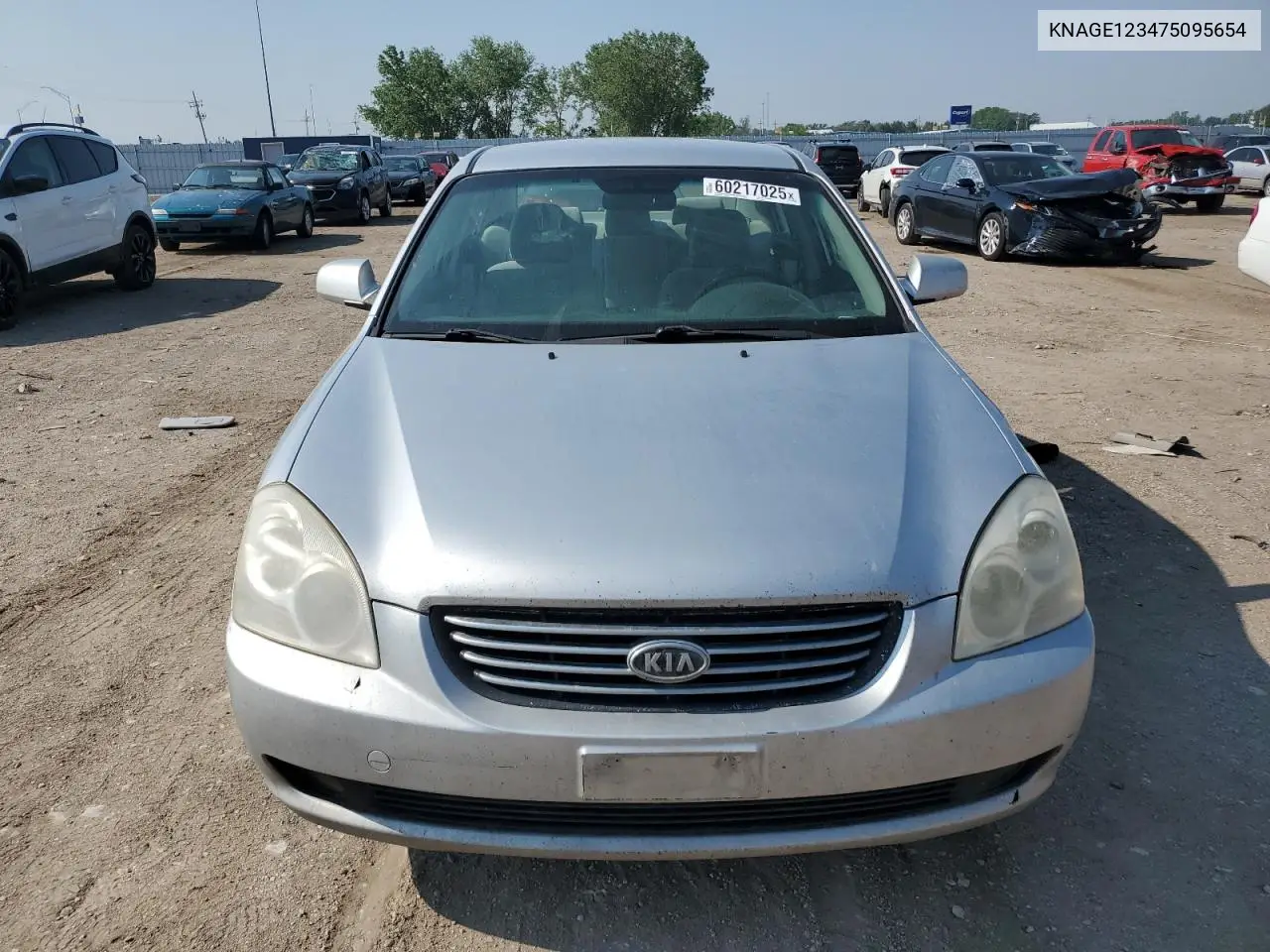 2007 Kia Optima Lx VIN: KNAGE123475095654 Lot: 60217025