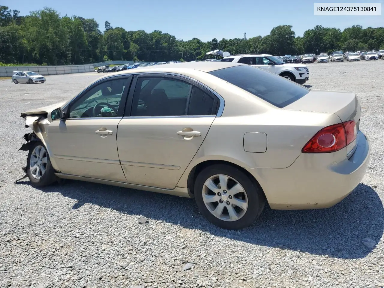 2007 Kia Optima Lx VIN: KNAGE124375130841 Lot: 61384895