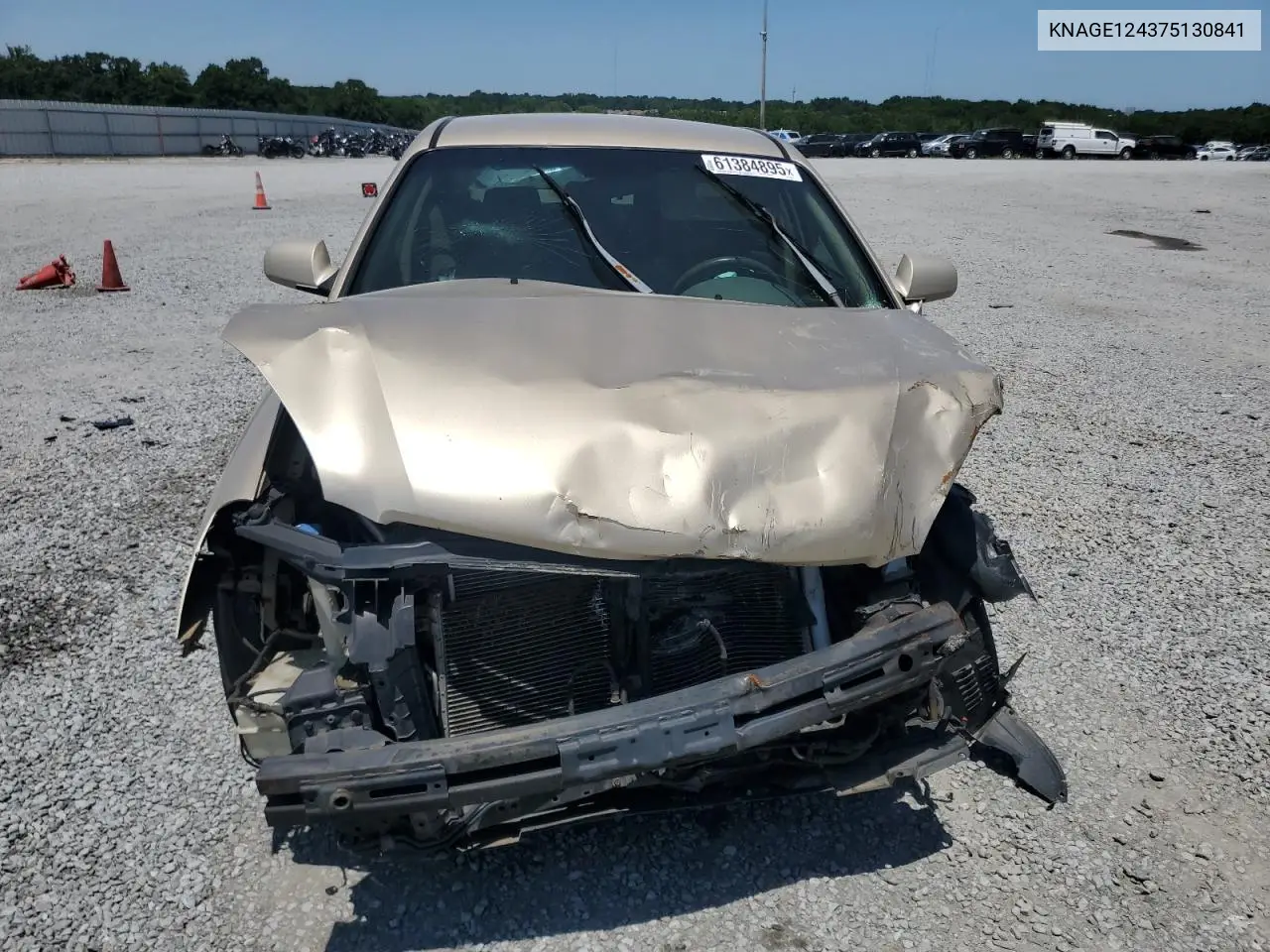 2007 Kia Optima Lx VIN: KNAGE124375130841 Lot: 61384895