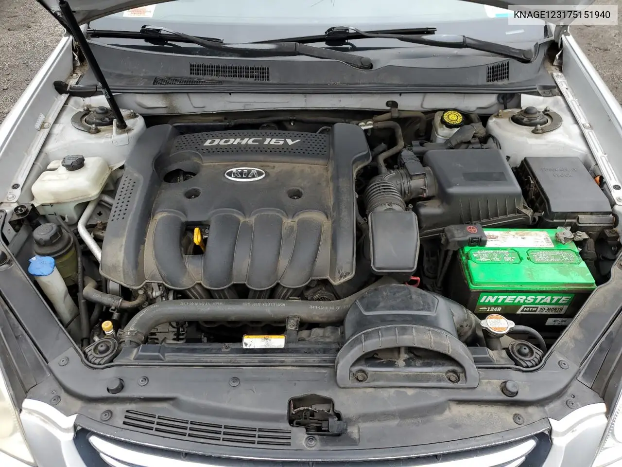 2007 Kia Optima Lx VIN: KNAGE123175151940 Lot: 61403665