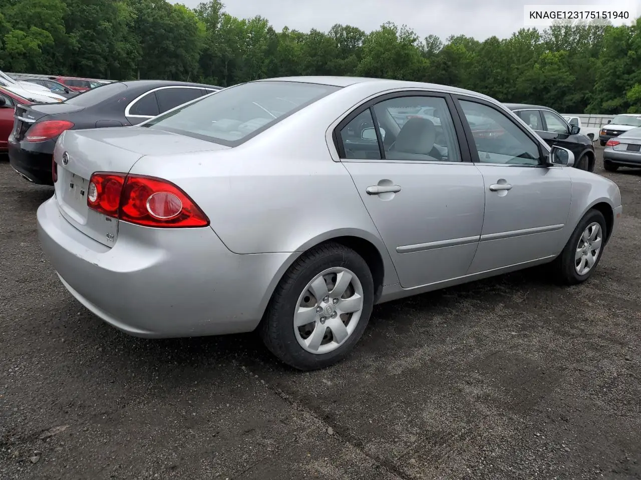 2007 Kia Optima Lx VIN: KNAGE123175151940 Lot: 61403665