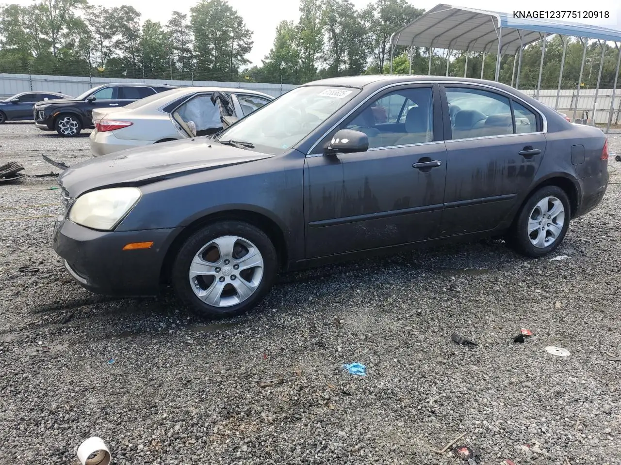 2007 Kia Optima Lx VIN: KNAGE123775120918 Lot: 61555825